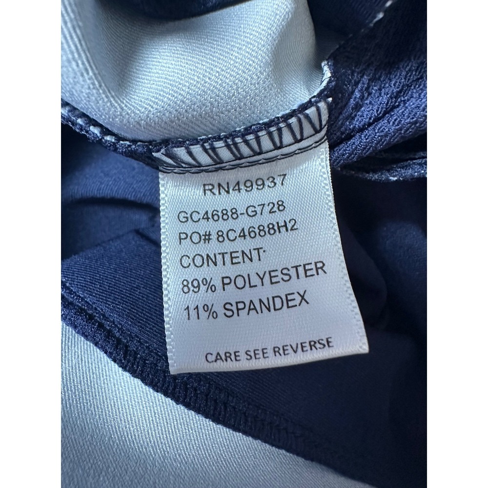 Tail Womens Golf Pants Size 4 Navy Blue Plaid Stretch Pull On Trousers Preppy - Picture 5 of 11